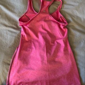 90 DEGREE by REFLEX Womens SIZE XS Pink Racerback Fitted Tank Top Scoop Neck